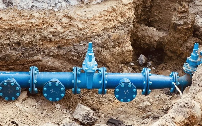 Drainage pipework and shut-off valves
