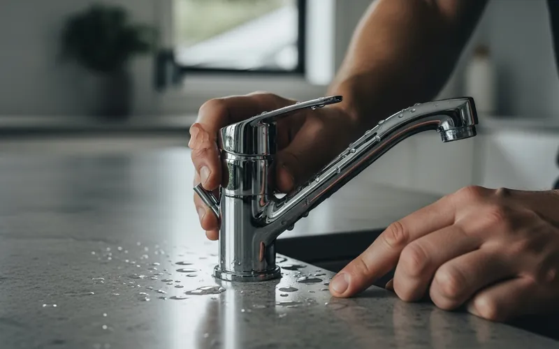 Repairing a kitchen mixer tap